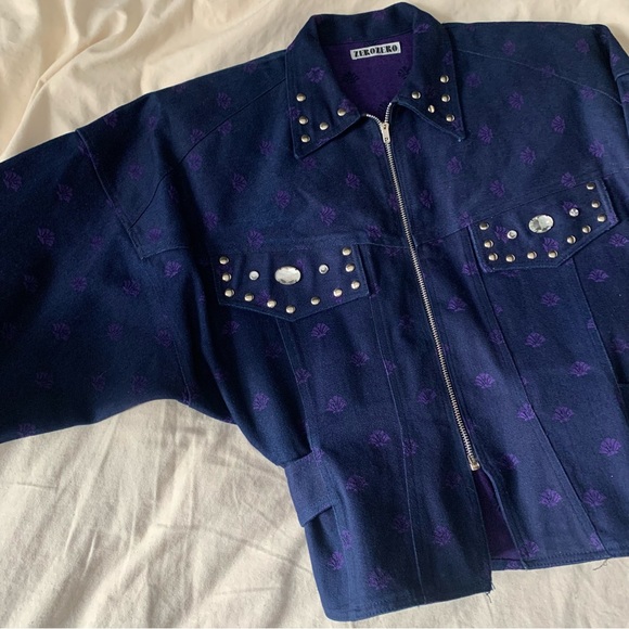 Vintage Western Jacket Rhinestone - Picture 8 of 9